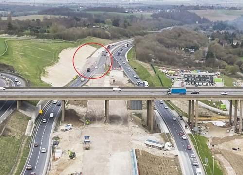 M2 junction 5 - May closures working area