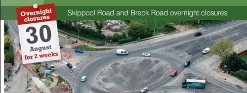 Skippool Road and Beck Road closure