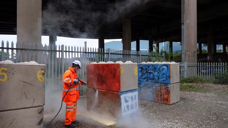 Writing on wall for graffiti as Highways England cleans up
