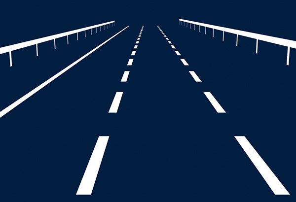 image of a motorway with a hard line of the hardshoulder