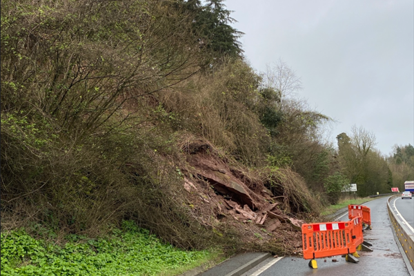 Plans put forward for work on A40 after rockfall