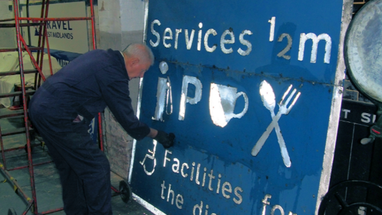 Future back on an even Keele for 50-year-old road sign rescued from scrap heap