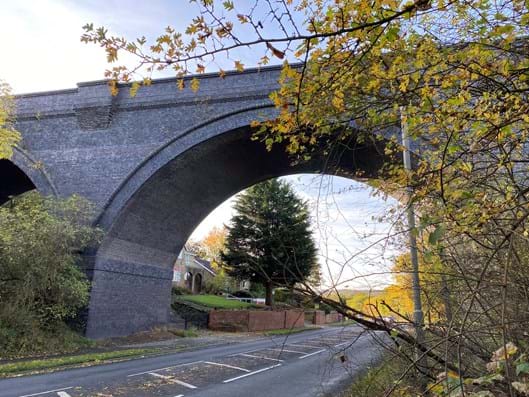 Crigglestone Railway Viaduct, side view