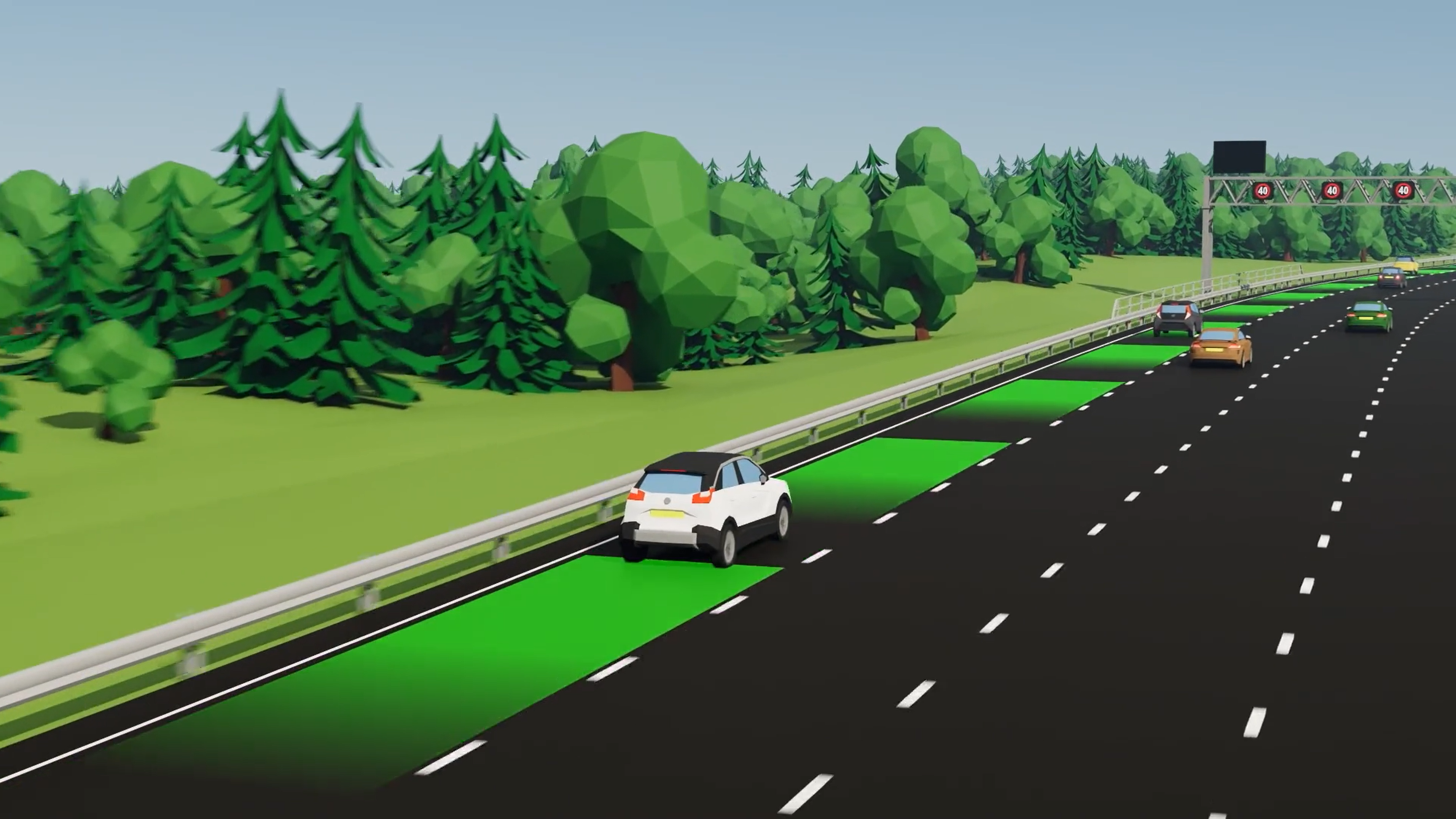 smart motorway works as a syatem