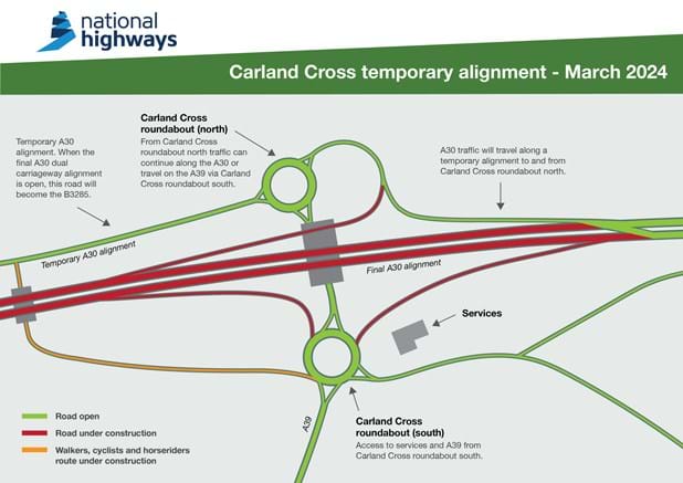New Carland Cross layout March 2024
