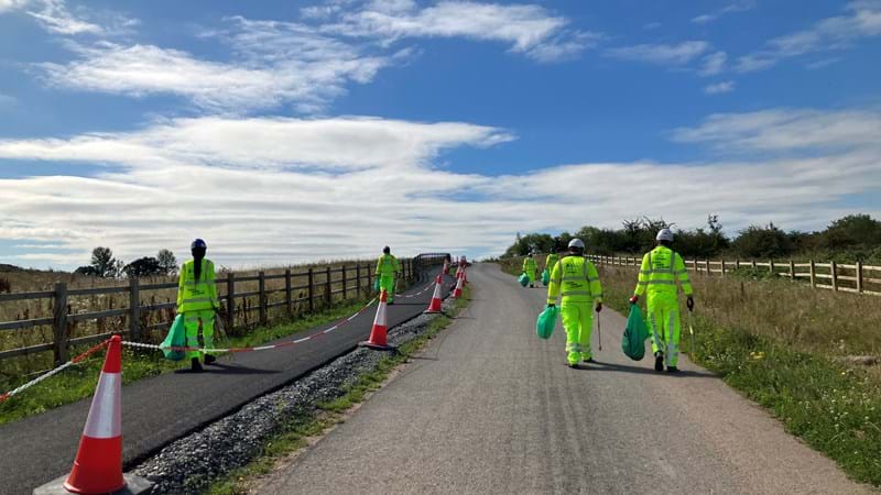 A clean sweep – National Highways volunteers spruce up Solihull