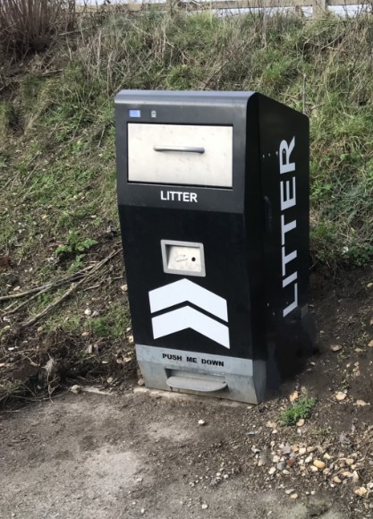 Solar-powered compactor bin