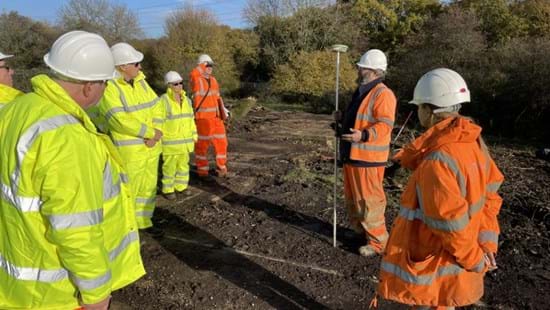 Roadside dig on the M25 hopes to reveal the history of aviation in the area 