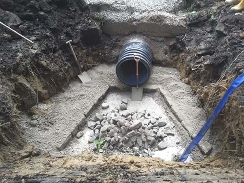Image showing a new pipe into the Scour pool