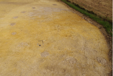 Aerial view of pit ring