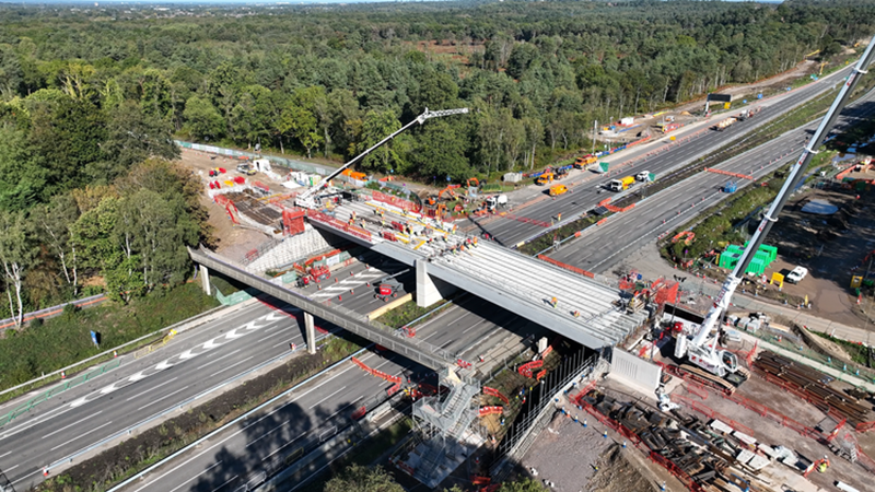 Un-beam-lievable - another bridge in place for the M25 junction 10 upgrade!