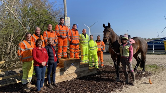 Bridleway improved for horse riders thanks to National Highways