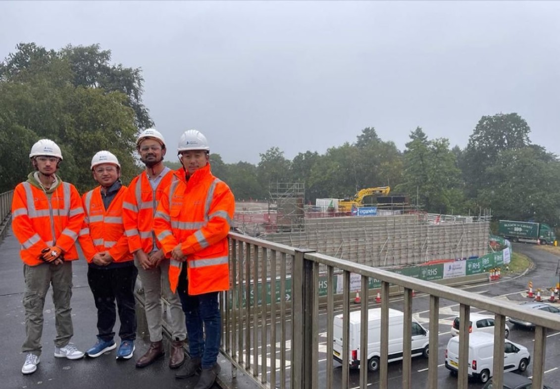 Napalese engineers site tour