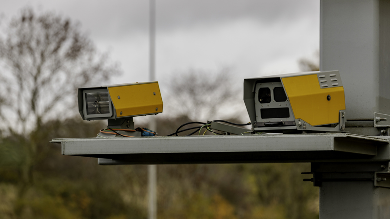 Average speed enforcement cameras around roadworks