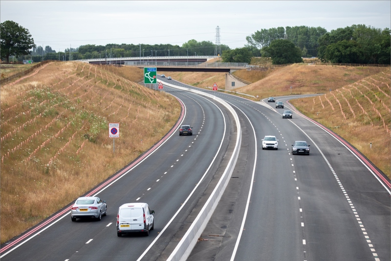 The A4545 from Catherine De Barnes Lane