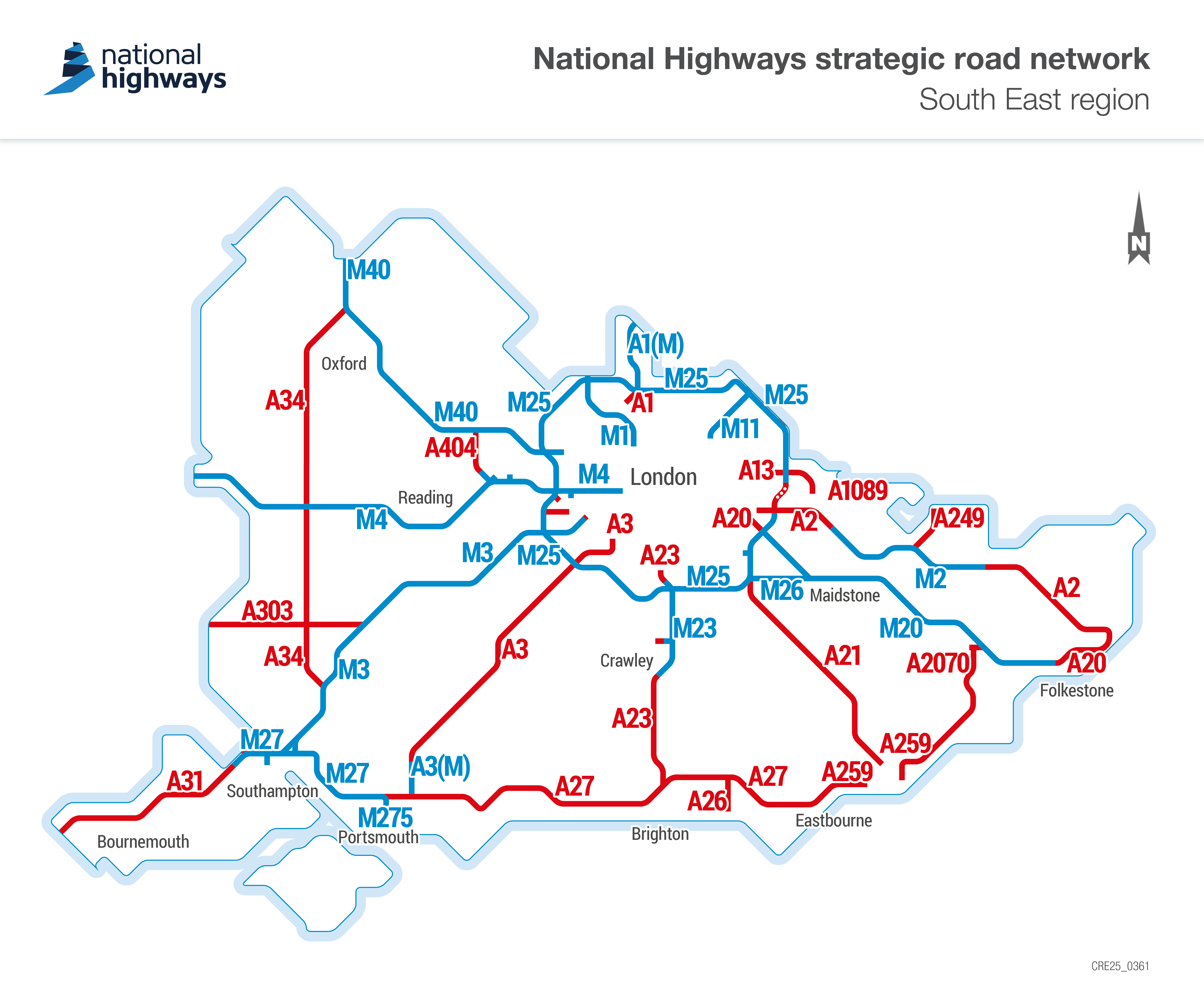 South East region map
