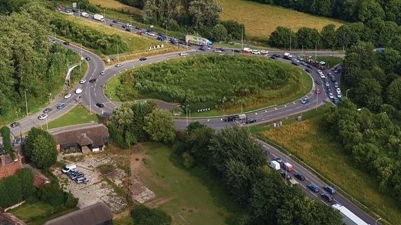 Utility surveys continue at Countess roundabout