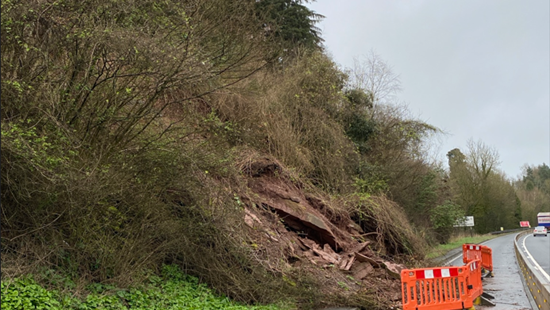 Plans put forward for work on A40 after rockfall