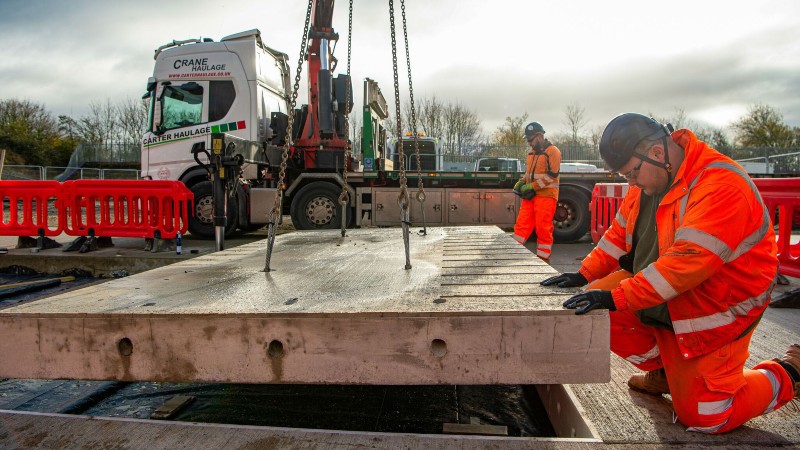 Application of low carbon concrete