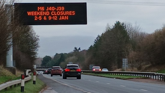 Traffic bulletin:  Stick to diversions message ahead of second weekend M6 closure in Cumbria