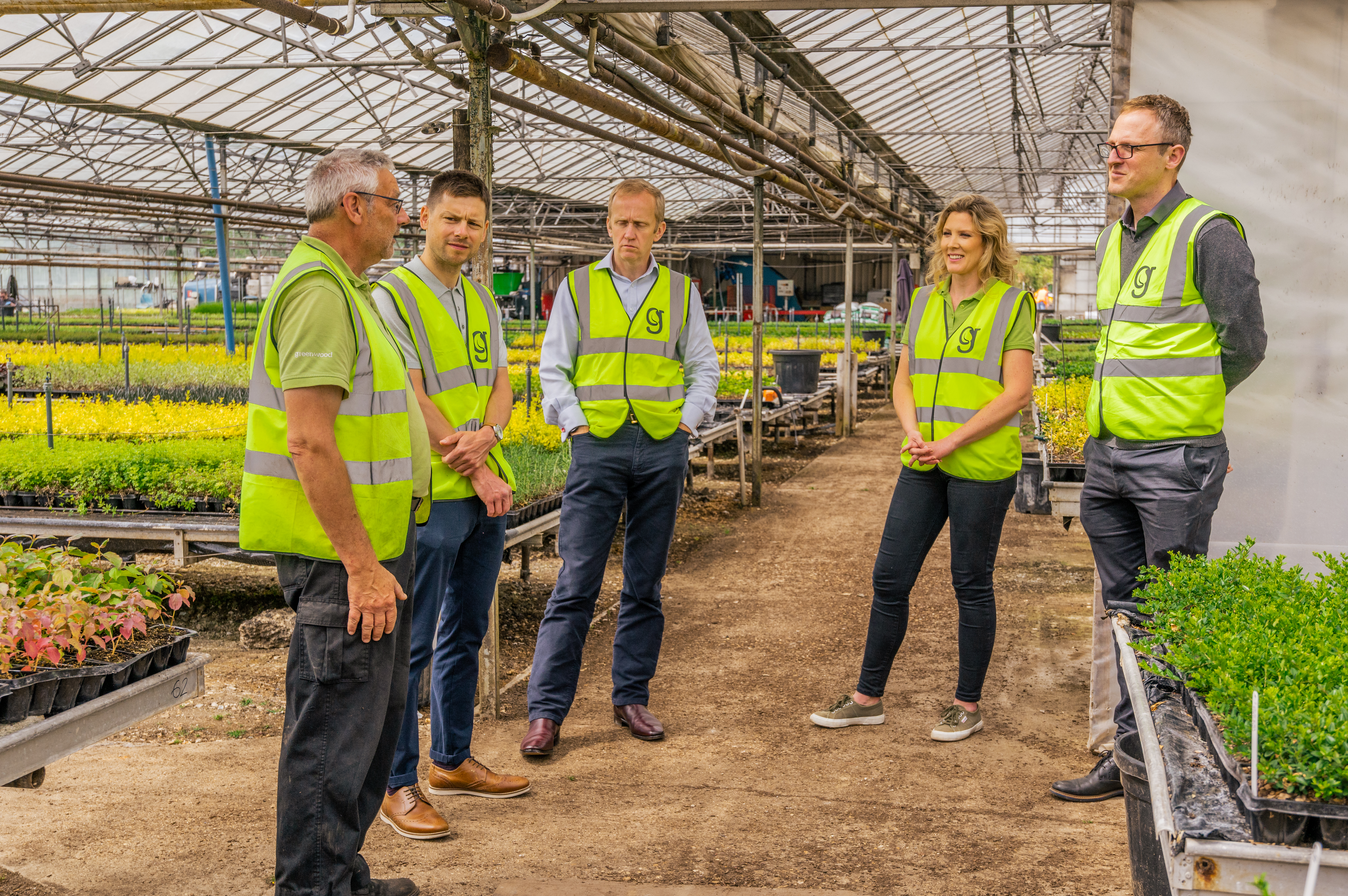 Greenwood Plants' Ellie Coutts and Kevin Merritt show our representatives round their Arundel nursery.