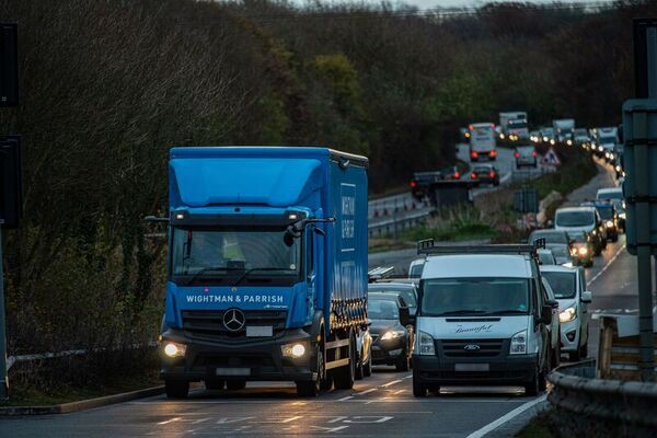 congested road