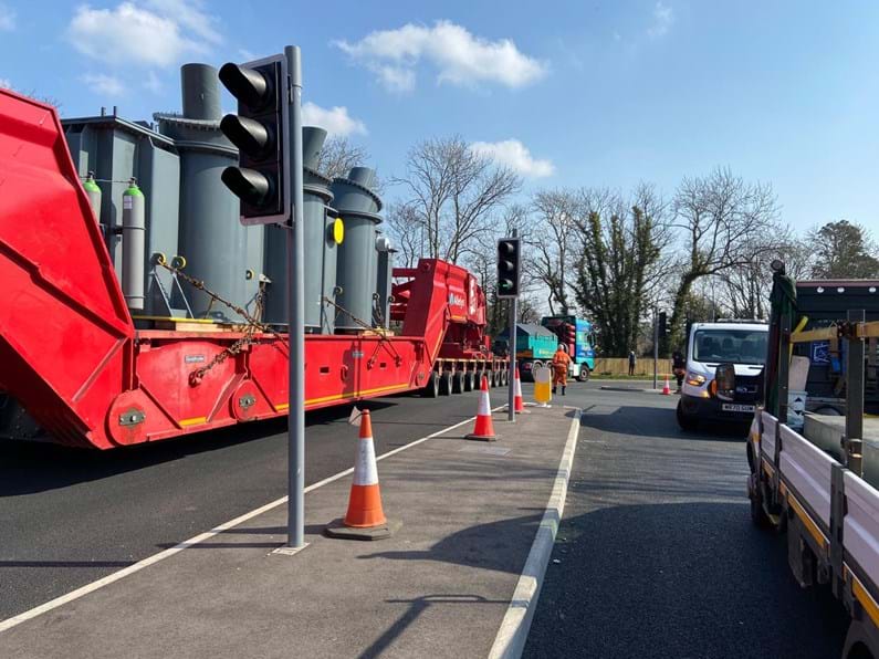 Abnormal load on the A27 at Polegate