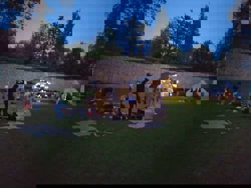 Outside Trinity Winchester's