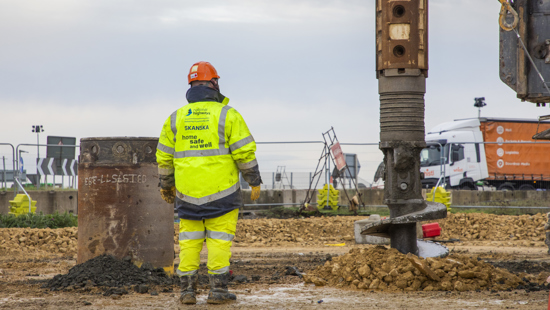 New drone footage gives birds-eye view of major road upgrade one year into construction 