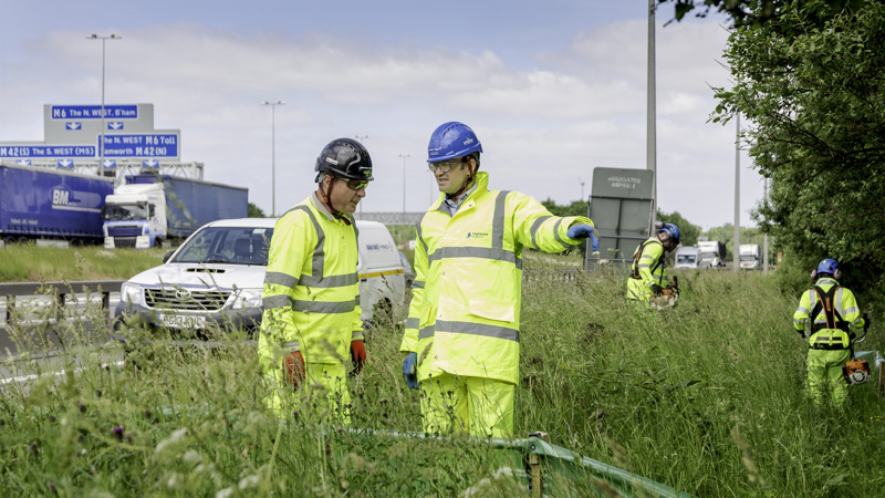 workers and suppliers in full PPE for