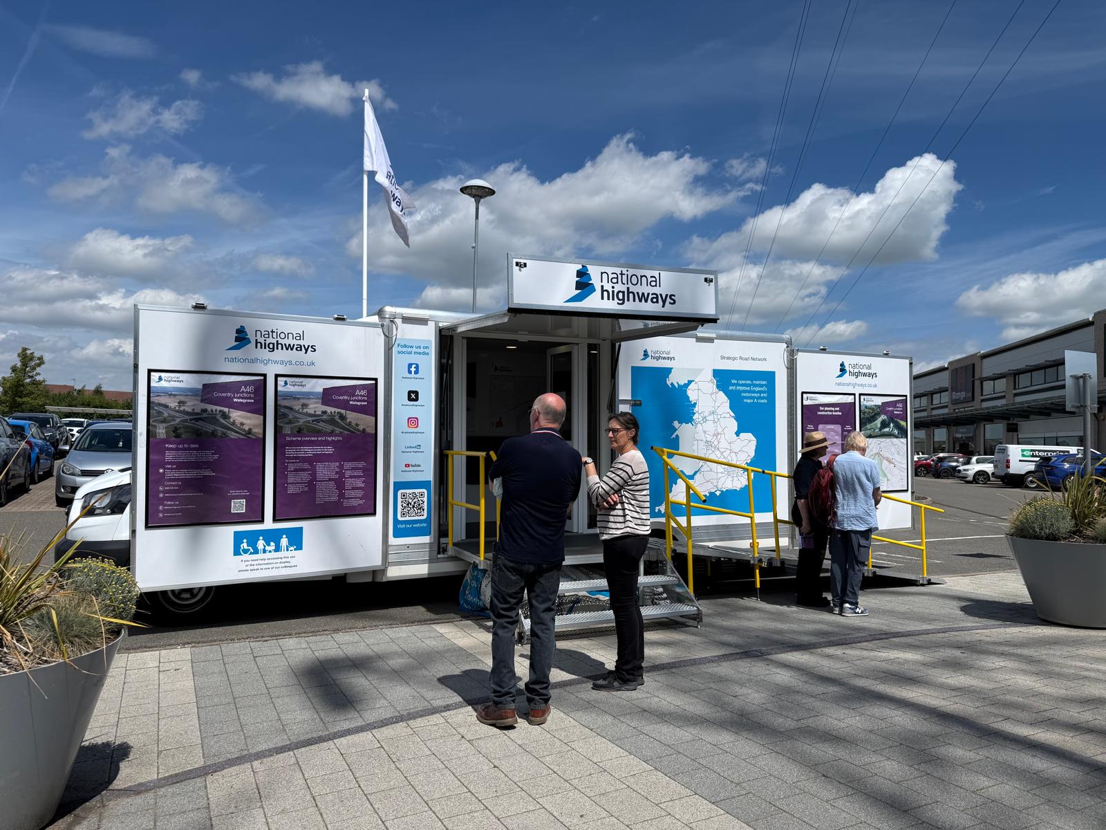 Our mobile exhibition at one of our recent information events