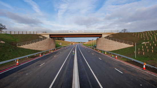 Drivers get first outing on brand new road and motorway junction