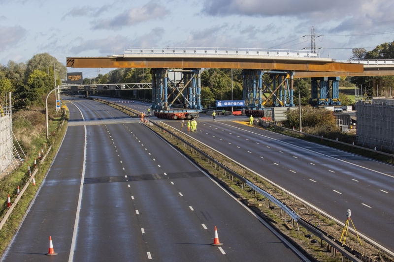 Moving the new Solihull Bridge 