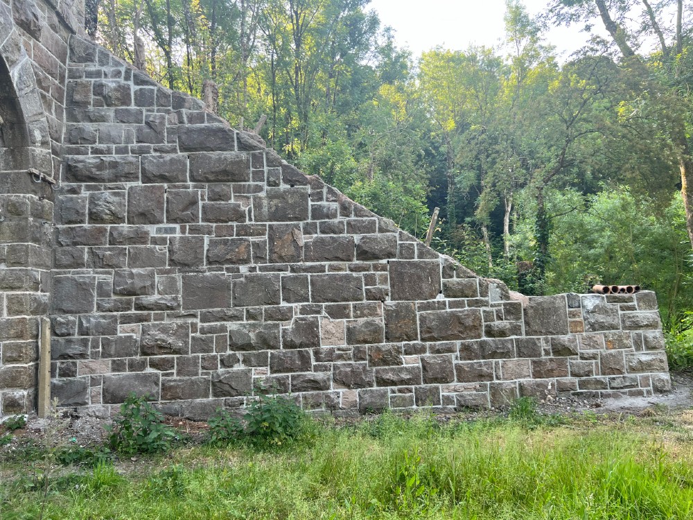 Gaps left in brick work for wildlife to use the structure as a habitat.