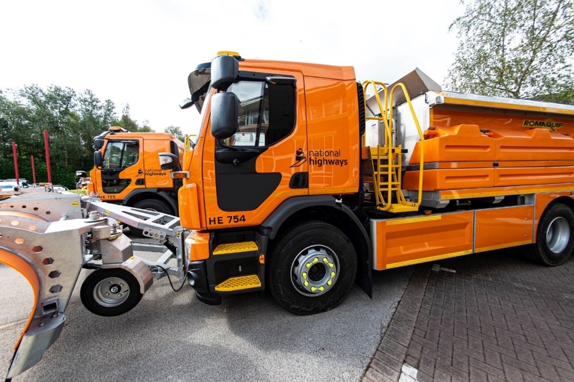 One of the new National Highways gritters