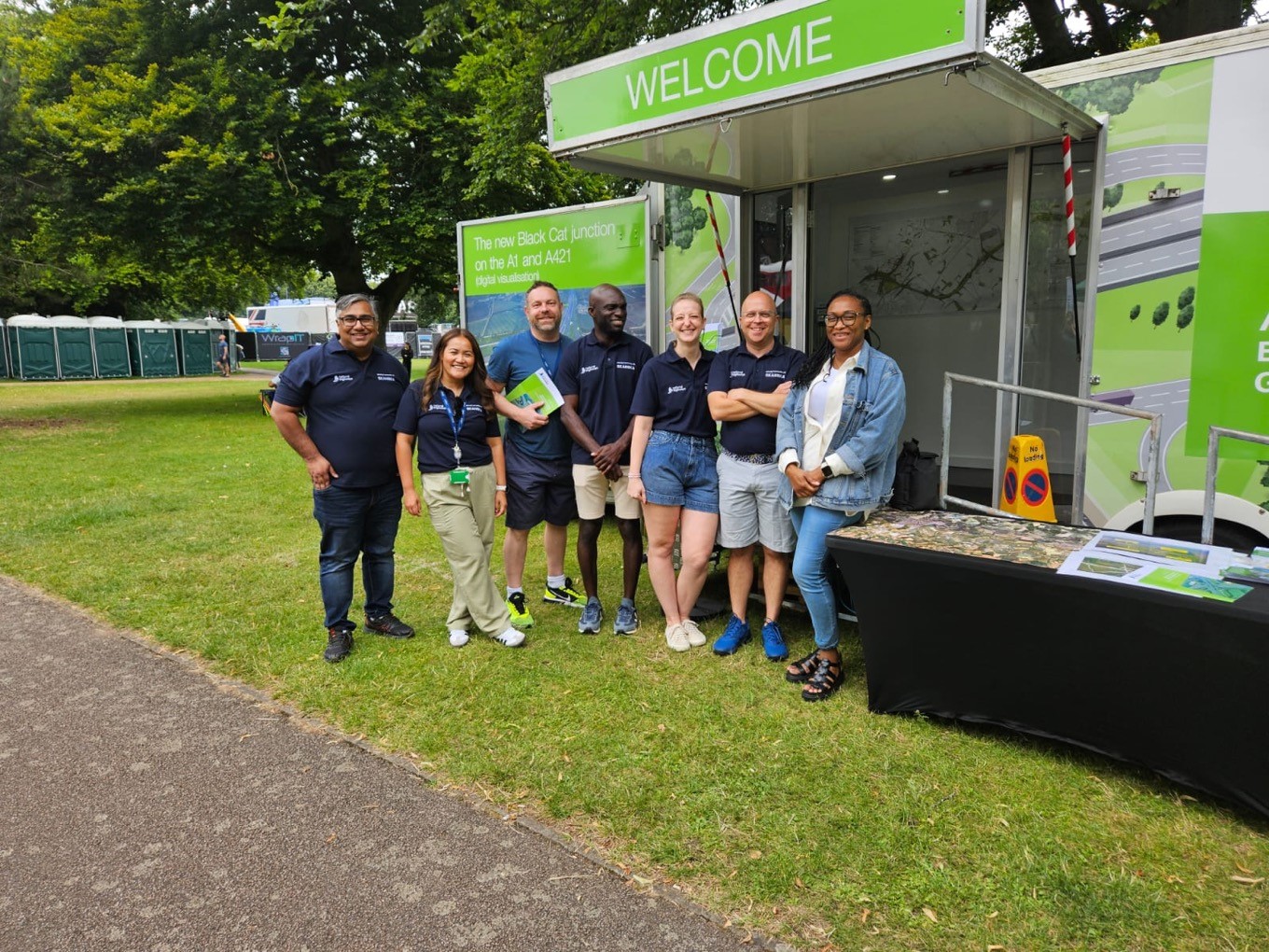 Our team at one of our public information events