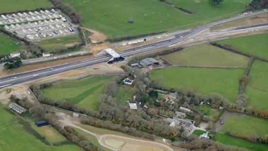 National Highways’ A30 Cornwall upgrade to create ‘green’ bridge for wildlife