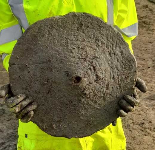 A Roman period rotary quern – this used circular motions to grind down materials