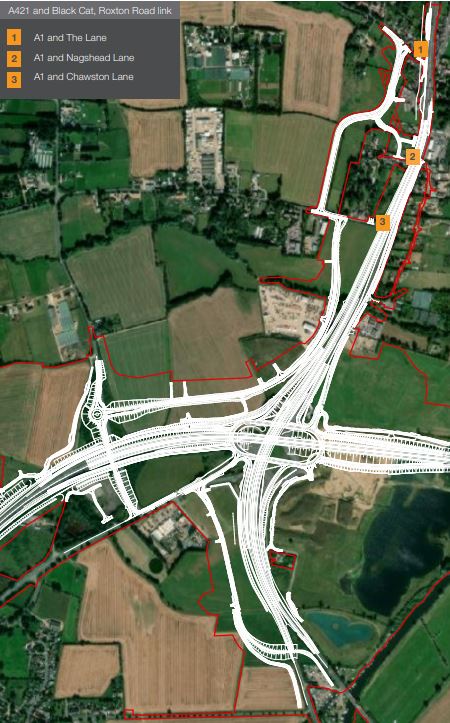 Image of new junction location