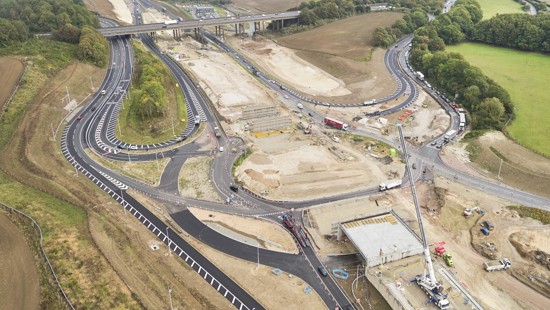 M2 flyover begins to take shape with second beam lift