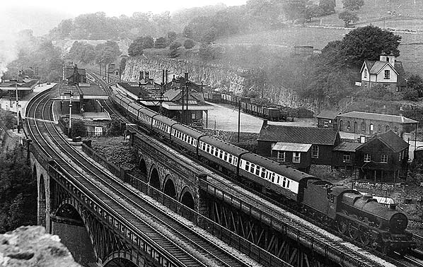 Millers Dale Viaduct in 1952