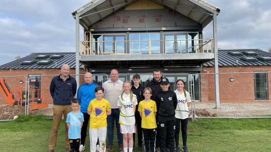 Cricket club bowled over at being the first to benefit from new A46 community fund