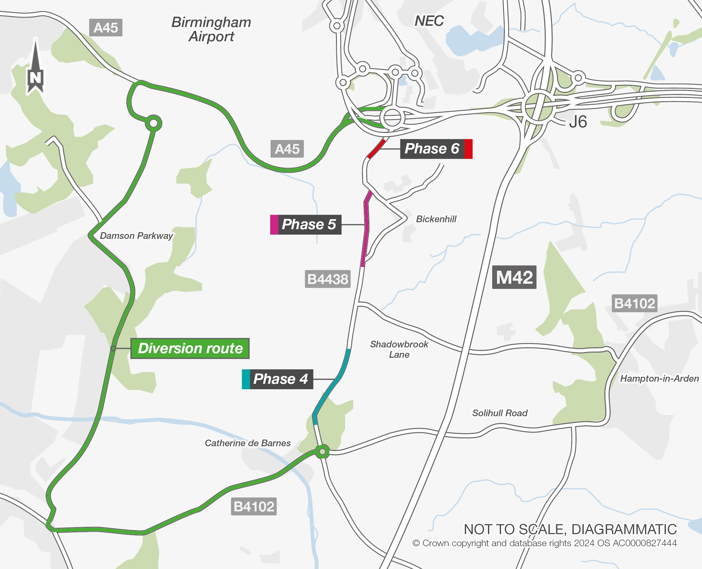 Catherine de Barnes Lane map