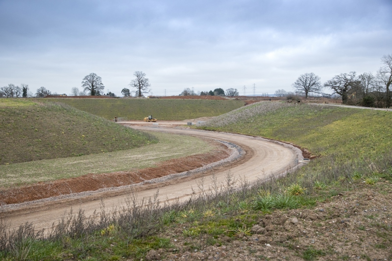 The link road takes shape