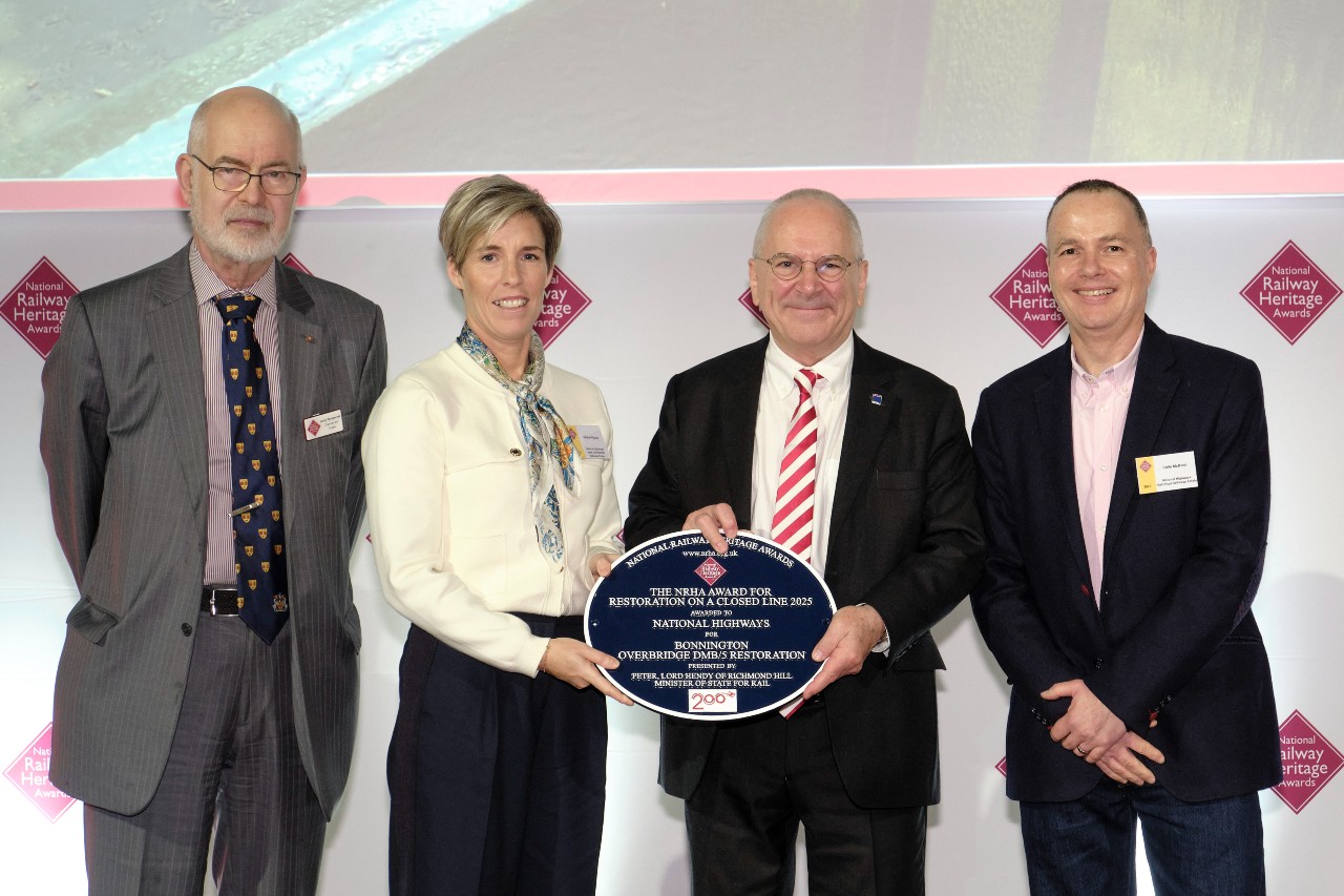 Helene Vignau and Colin McNicol receive the NRHA award