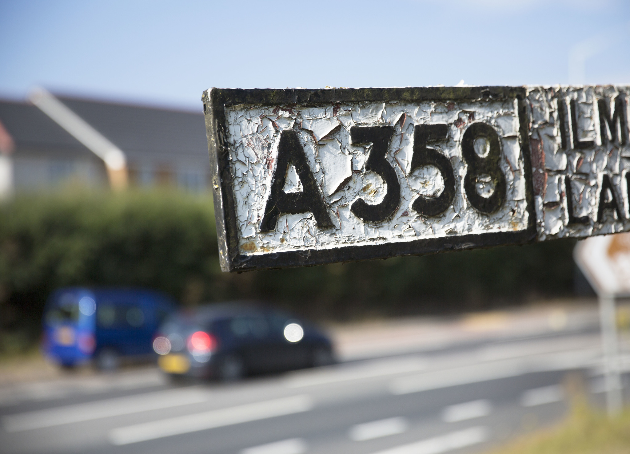 A358 road sign