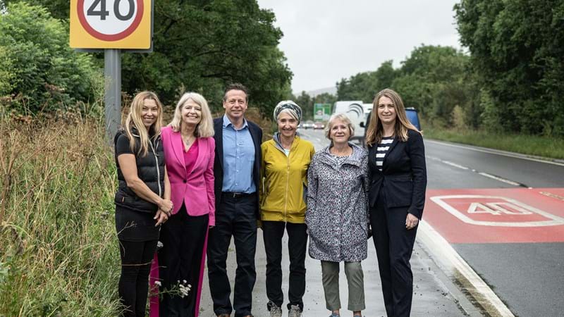 A46 safety campaigners visit speed reduction scheme to hear of early success