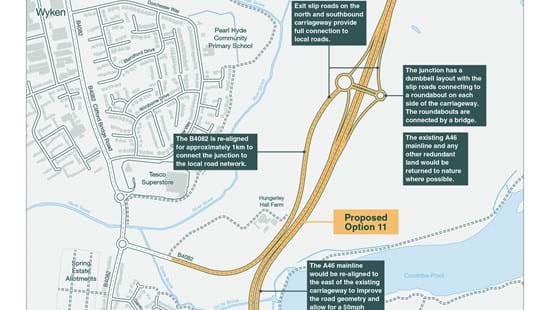 Multi-million-pound upgrade at A46 Walsgrave junction moves a step closer with contract award announced  
