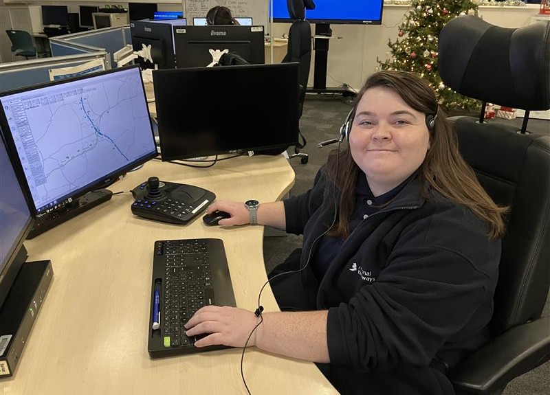 Lucy Towle - National Highways Regional Operations Centre (ROC) Operator based in our East England ROC