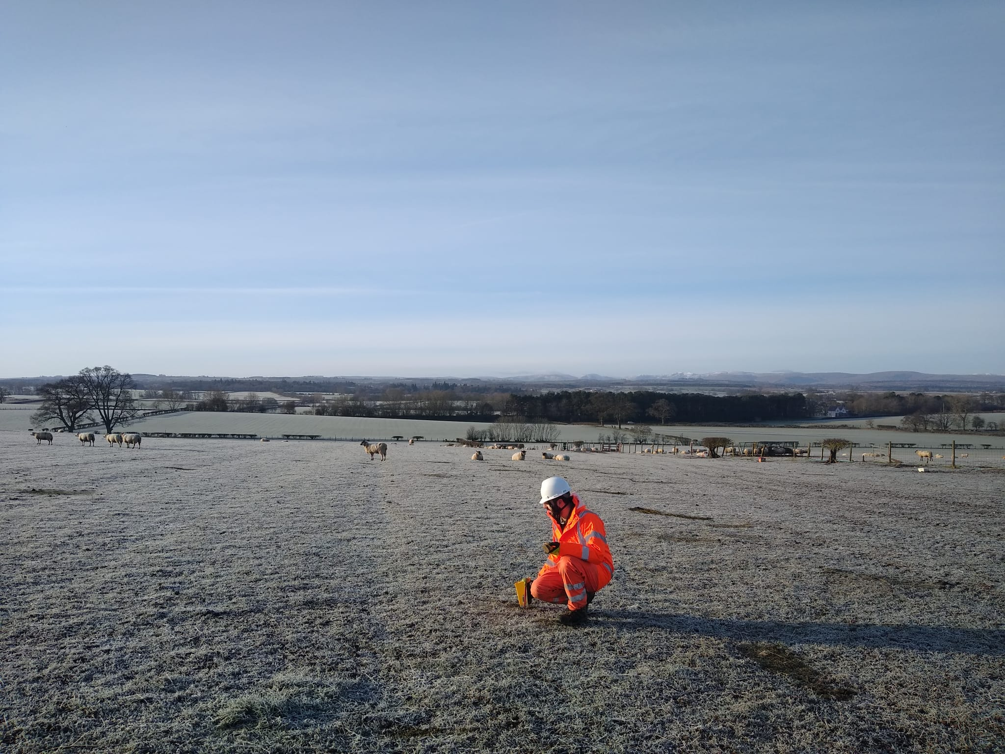 Person carrying out a Geo survey